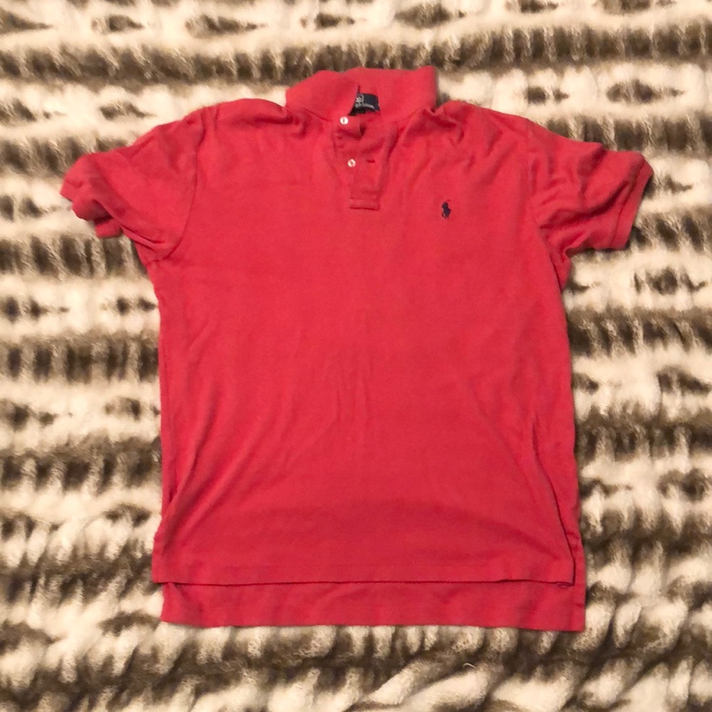 Salmon colored Polo by Ralph Lauren men’s L polo shirt